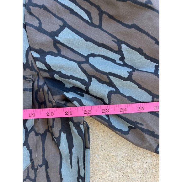 Vintage Duck Bay Camouflage Button-Up Shirt With Embroidered Duck Pocket M3 - Picture 3 of 5